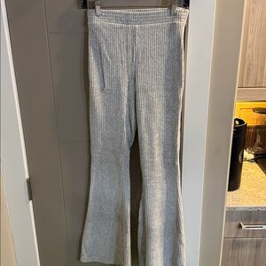 Aerie Light Gray Ribbed Corduroy lounge pants